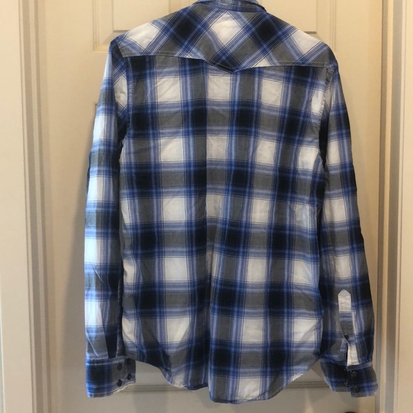 Plaid American Eagle Button Down - Picture 3 of 4